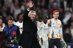 Pengurus Real Madrid, Carlo Ancelotti (tengah), mengakui pasukannya membuat terlalu banyak kesilapan pada separuh masa pertama, namun beliau gembira dengan peningkatan yang dipamerkan pada separuh masa kedua.