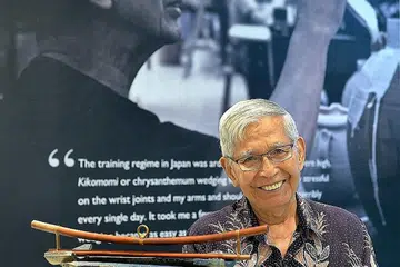 INSPIRASI KEPADA GENERASI AKAN DATANG: Pameran selama sebulan di Galeri NIE merupakan pameran pertama yang memaparkan kehidupan dan karya Dr Iskandar Jalil. - Foto M.O. SALLEH