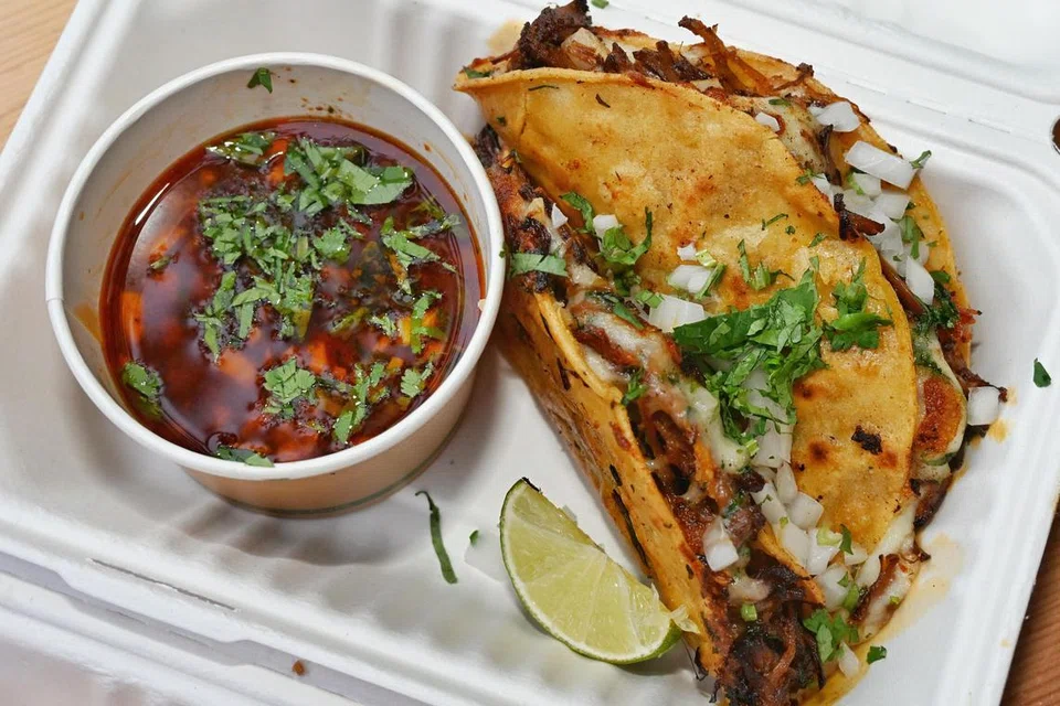 quesa birria tacos, la birria tacos, sentosa grillfest