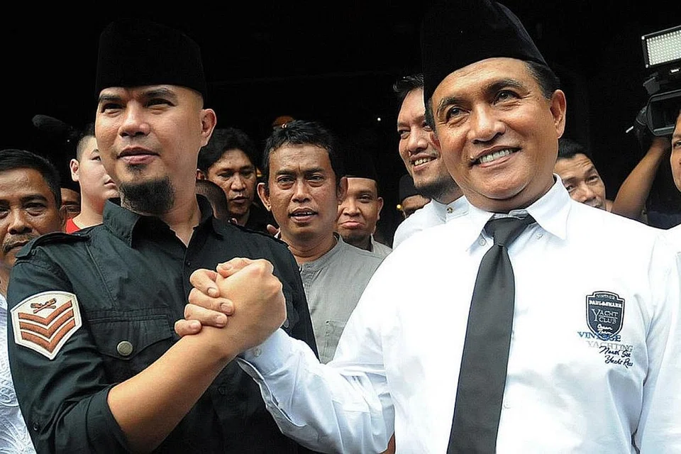 GAGAL RAIH SOKONGAN: Penyanyi dan pencipta lagu, Ahmad Dhani gagal menjadi anggota Dewan Perwakilan Rakyat (DPR) selepas tidak dapat meraih undi yang mencukupi. - Foto ANTARA