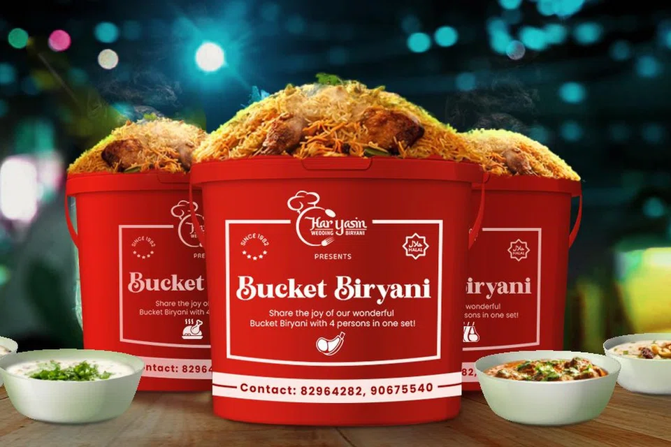 Kini, penggemar nasi beriani boleh mendapatkan Weekend Lamb Bucket atau Weekend Mutton Bucket yang bersaiz kecil (S) dan saiz besar (L) menerusi dalam talian sahaja.