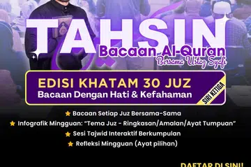 Sesi bacaan Al-Quran bagi edisi khatam 30 juz.