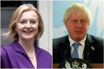AMBIL ALIH: Cik Liz Truss bakal ambil alih jawatan perdana menteri Britian daripada Encik Boris Johnson.