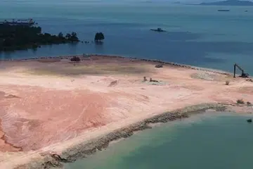 eksport pasir, indonesia