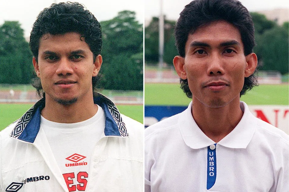 RASA LEGA: Abdul Malek Mohammad (kiri) dijel tiga minggu dan didenda $6,000 pada 1997 dan Zulkifli Kartoyoho (kanan) diberi sekatan seumur hidup pada 1998.