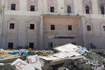 Jakarta, Israel, sepanduk propaganda, hospital Indonesia di Gaza