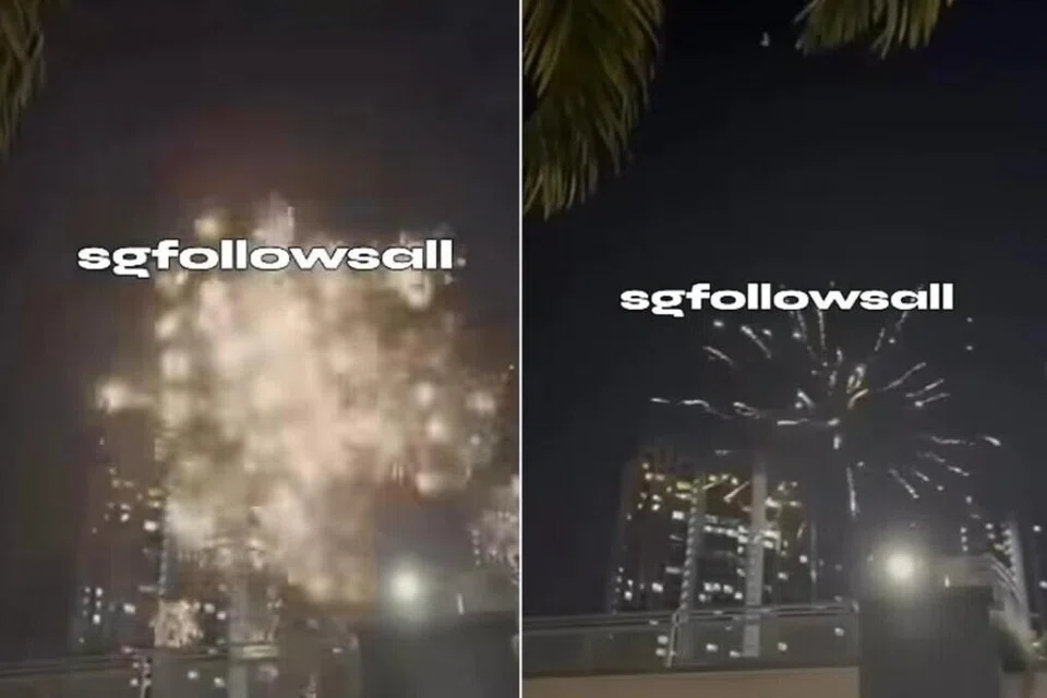 Singapore, fireworks, bunga api, Ghim Moh, police, polis, sparkler, SCDF
