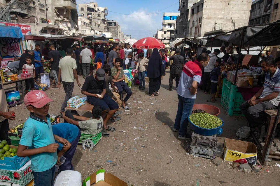 Palestine, jaluran gaza, khan younis, gencatan senjata, bantuan makanan