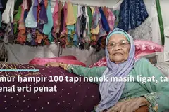 Nenek hampir 100 tahun masih ligat, tak kenal erti penat