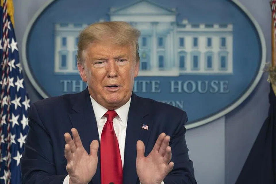 TANGANI PENULARAN COVID-19: Encik Trump berkata virus ini "adalah satu ujian terbesar negara yang tidak pernah kita dihadapi sebelum ini". 