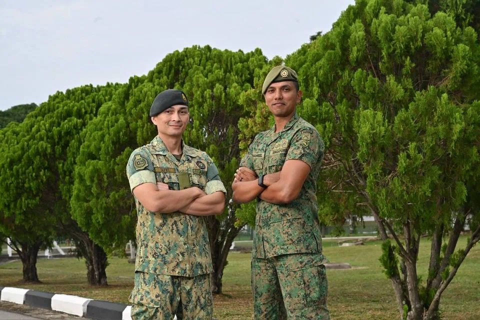 Mejar (MAJ) Mahmud Afif Mohd Kifli dari Tentera Darat Diraja Brunei dan Leftenan Kolonel (LTC) Shahreel Adam (kanan) dari Angkatan Bersenjata Singapura (SAF) telah menjalin persahabatan erat sejak mengikuti kursus ketenteraan bersama pada 2023. Keakraban mereka yang berterusan dan melangkaui tugas rasmi mencerminkan hubungan pertahanan kukuh antara Singapura dengan Brunei Darussalam yang kini mencapai usia 50 tahun.