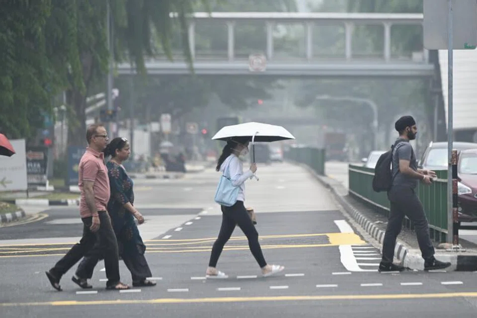 Indeks Pencemaran Udara (PSI) 24 jam berada pada tahap ‘tidak sihat’ di kawasan timur Singapura, seperti persimpangan Joo Chiat Road dan East Coast Road.