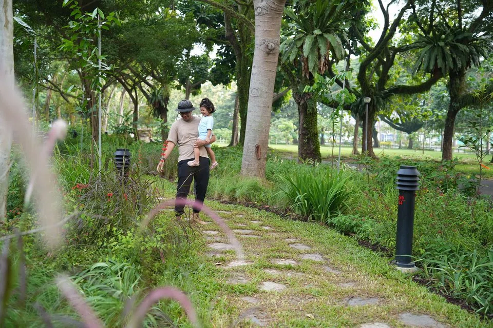 Taman terapeutik di Taman Sun Plaza
