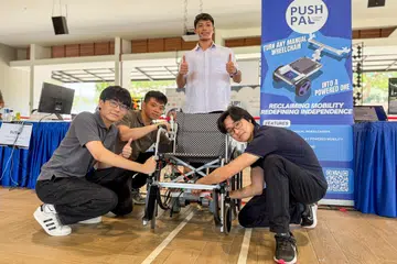 Singapura, SUTD, kerusi roda, PushPal, Project STEM Up!