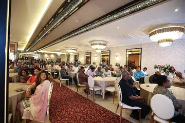 MAJLIS PASTI GAH!: Palace Allenby Ballroom telah diubah suai dan diperbaharui dan kini merupakan sebuah ruang seluas 4,000 kaki persegi yang boleh memuatkan sehingga 1,000 tetamu untuk majlis perkahwinan dan acara-acara lain. Setiap ruang telah dihias dengan teliti termasuk bilik pengantin, bilik solat dan juga tandas. - Foto RESTORAN HAR YASIN