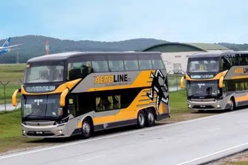 Pengendali bas persiaran, Aeroline, digantung operasi