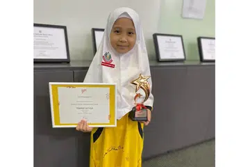 PENGAJARAN HIDUP: Mariam berharap ramai yang menonton video Si Bongkok akan dapat menjadikannya satu pengajaran yang amat berharga. - Foto MADRASAH ALSAGOFF Al-ARABIAH