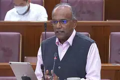 ENCIK SHANMUGAM: Turut beri beberapa contoh kejadian campur tangan asing di Singapura sebelum ini. - Foto MCI