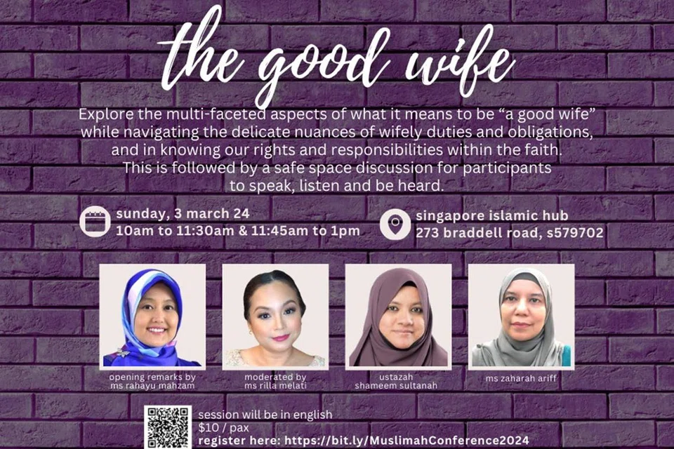 Forum bertajuk, ‘Isteri yang Baik’ dalam Persidangan Muslimah 2024 akan menyelidik pelbagai aspek menjadi ‘isteri yang baik’ dalam konteks ajaran Islam.