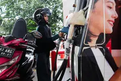 Jakarta, stesen minyak, petrol station