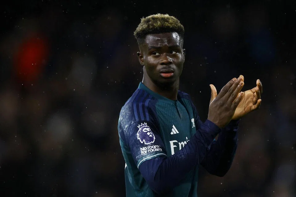 DIJANGKA JADI SEBAHAGIAN JENTERA SERANGAN: Meskipun dikatakan menghadapi masalah kecederaan, Bukayo Saka dijangka terus bermain bagi Arsenal bagi menentang Liverpool.