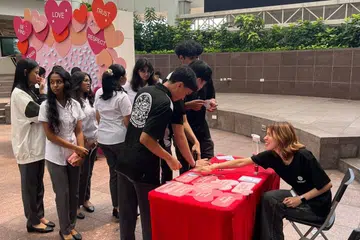 Pelajar tahun pertama Nitec Lanjutan sedang menyertai satu jerayawara ‘Rasa Hormat dan Keselamatan dalam Perhubungan’ yang dianjurkan Kementerian Pembangunan Sosial dan Keluarga (MSF) bersama Sekolah Perniagaan Institut Pendidikan Teknikal (ITE) Kolej Central.