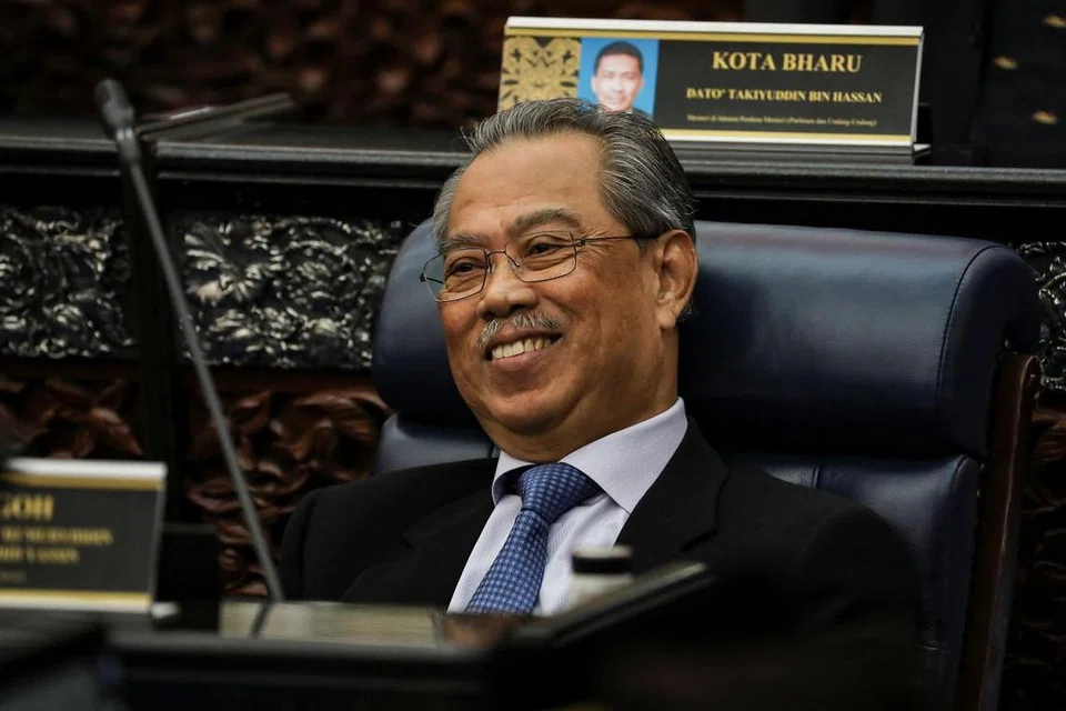 GANTI SPEAKER: Perikatan Nasional (PN) yang dipimpin Tan Sri Muhyiddin berjaya menggantikan speaker Tan Sri Ariff dengan undi 111 berbanding 109. - FOTO: REUTERS 