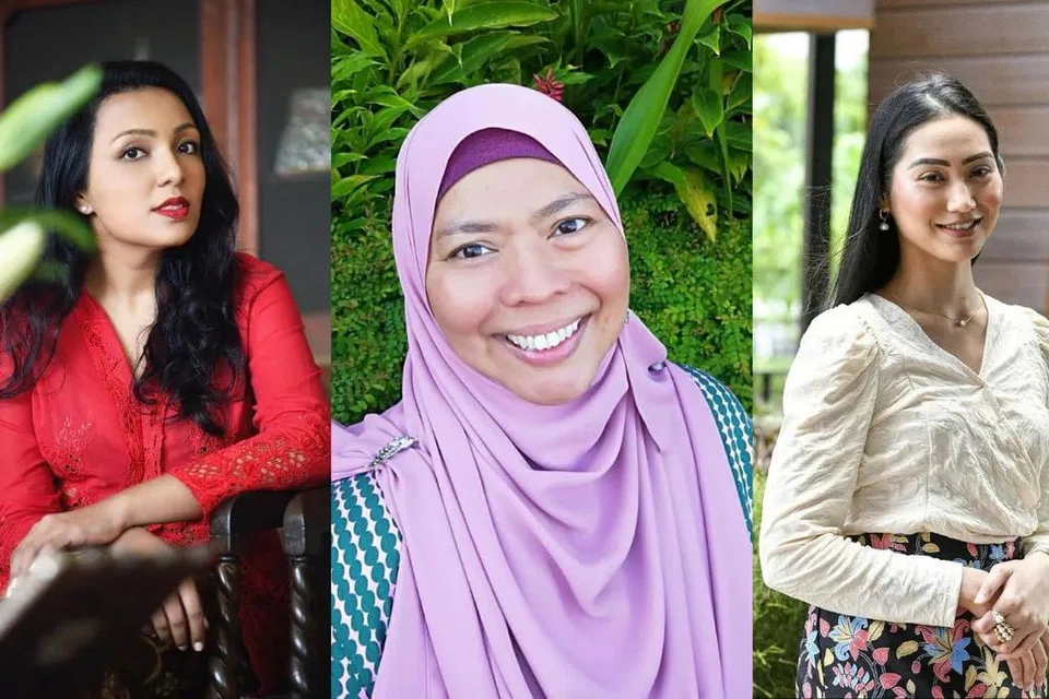 Barisan ahli panel Siri Syarahan Awam kali ini menampilkan pendidik, penulis dan penterjemah Annaliza Bakri (kiri) dan penulis skrip karya pentas dan televisyen tempatan, Rafeyah Abdul Rahman (tengah).  Moderator perbincangan ialah Pengurus Program di Taman Warisan Melayu, Cik Liyana Nasyita (kanan).