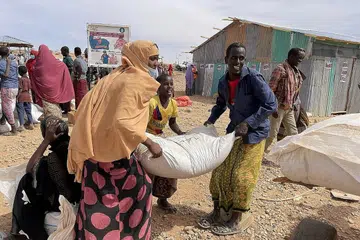 KEBULURAN MENCERUT: Program Makanan Sedunia (WFP) memberi amaran jutaan orang akan berdepan kebuluran di rantau Tanduk Afrika sedang benua itu berdepan dengan musim kemarau yang teruk dan ditambah dengan harga makanan sedunia yang melonjak akibat perang Russia-Ukraine. - Foto REUTERS