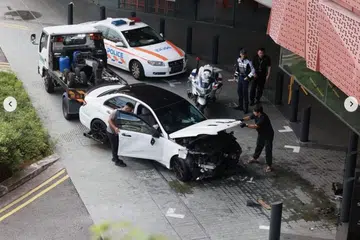 Polis dimaklumkan mengenai kemalangan yang melibatkan sebuah kereta, trak dan teksi pada 6.55 pagi pada 24 Jun di sebuah pusat beli-belah popular di North Bridge Road.