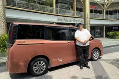 Teksi rentas sampadan, Grab, wartawan media sosial BH