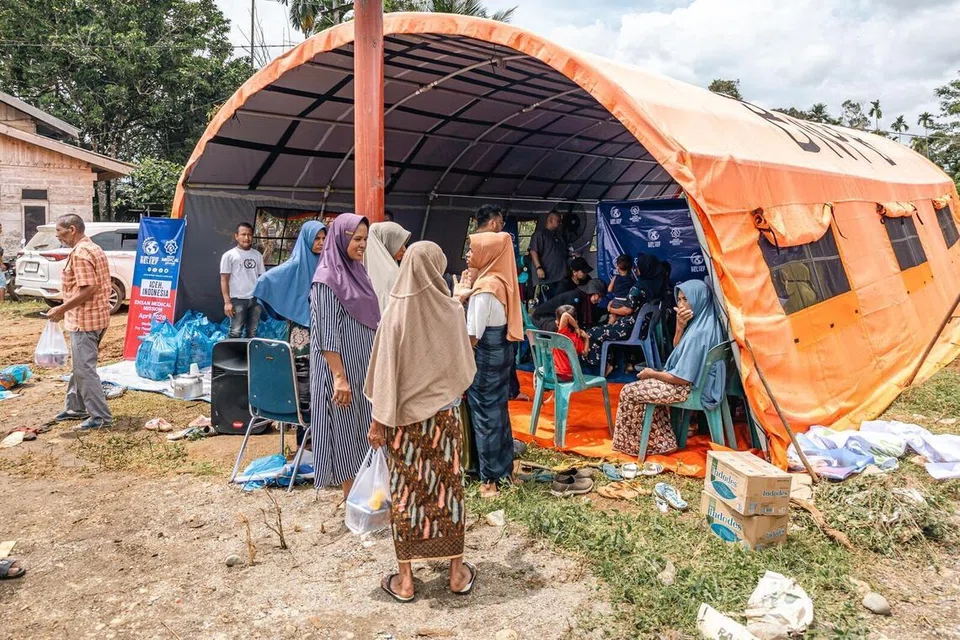Aceh, Hospital Besar Sengkang, misi perubatan, Indonesia, banjir