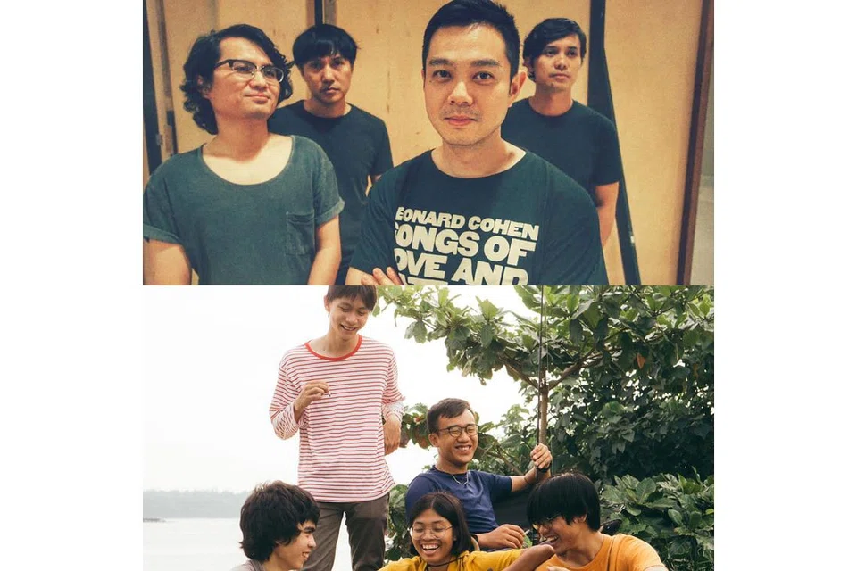 KEMBALI BERSENI: Selepas kegiatan muzik terjejas dengan sekatan pandemik Covid-19, dua band Singapura, Force Vomit (atas) dan Subsonic Eye teruja beraksi dalam pesta muzik serantau, TAPAUfest pada Sabtu ini. - Foto BOBBY DREAD/CHRISTOPHER SIM