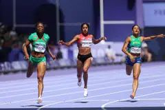Shanti Pereira berada di kedudukan terakhir dan gagal layak ke separuh akhir acara 200 meter pada 5 Ogos.