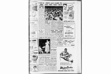 1954 - ORANG MINYAK: Laporan berjudul 'They All Came To See The Oily Man' dalam akhbar 'The Straits Times' bertarikh 29 Mei 1954 menunjukkan kesan penyebaran berita yang tidak disahkan. Khabar angin bertiup kencang bahawa orang minyak dilihat duduk di bumbung Sekolah Perempuan Saint Anthony's Convent. Orang ramai kemudian bersesak-sesak mengerumuni bangunan sekolah hingga pegawai polis menyifatkan keadaan sebagai nyaris-nyaris menjadi rusuhan. Menurut laporan, orang ramai membaling buah-buahan dan batu ke arah polis. - Foto SPH