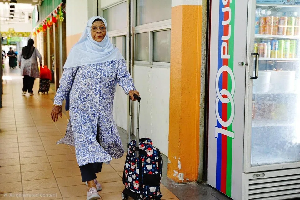 Cik Johara masih aktif dan berdikari.