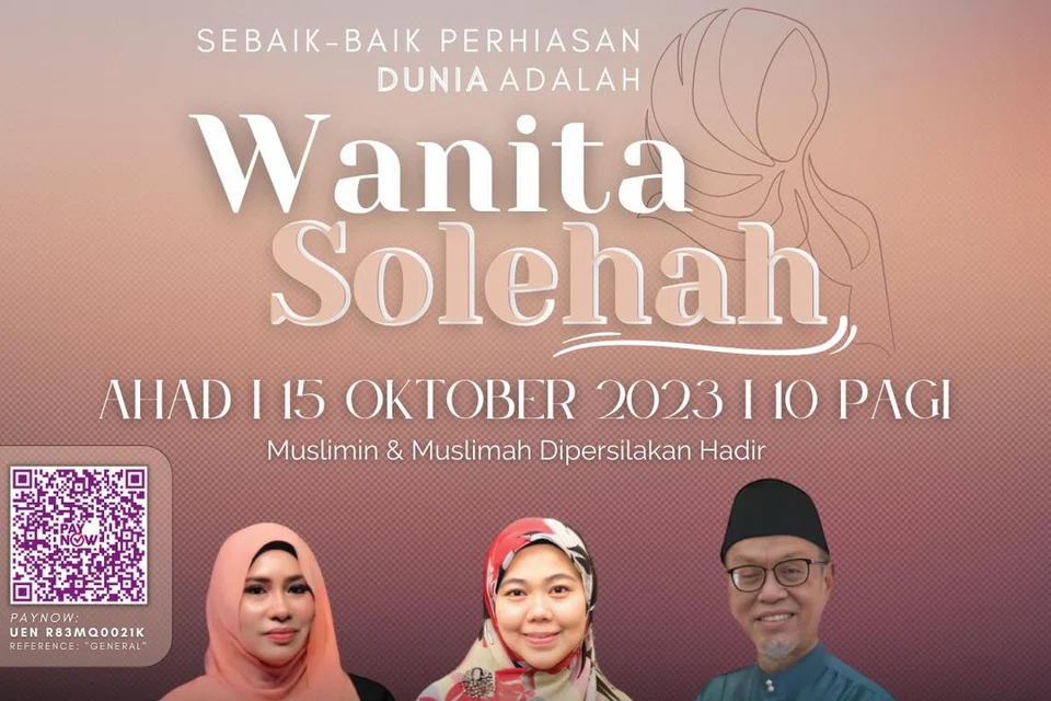 FORUM ISTIMEWA: Bertajuk ‘Sebaik-baik perhiasan dunia adalah wanita solehah’, ia akan menampilkan penceramah undangan khas dari Malaysia iaitu Ustazah Dr Nurhafizah Musa dan Ustazah Asni Abu Mansor.