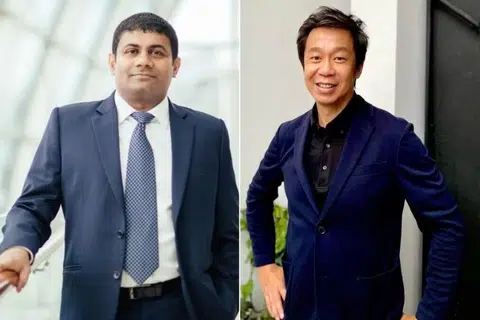 Kelab Liga Perdana Singapura (SPL), Tanjong Pagar United, akan diterajui oleh pengerusi baru, usahawan tempatan Rajesh Nair (kiri), serta satu jawatankuasa pengurusan yang turut dianggotai bekas pemain tengah pasukan kebangsaan Singapura, Goh Tat Chuan.