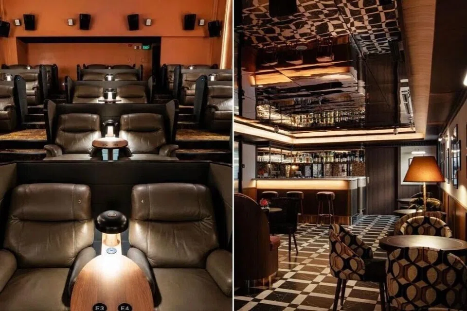 Dewan ‘Premiere’ dilengkapi kerusi selesa (kiri) dan kawasan lounge tersendiri (kanan).