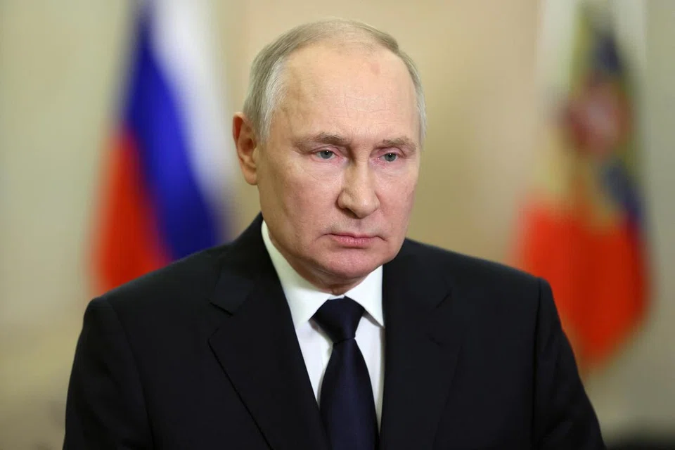 BERI KENYATAAN: Encik Vladimir Putin menyampaikan kenyataan sempena setahun pengumuman tentang penggabungan empat wilayah yang dikuasai Russia termasuk Donetsk, Luhansk, Kherson dan Zaporizhzhia.