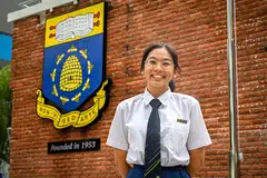 MASUK POLITEKNIK: Eliza Puteri Md Fhaizar telah diterima masuk mengikuti Program Media Asas di Politeknik Ngee Ann (NP) menerusi Pendaftaran Kemasukan Awal (EAE).
