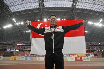 Ang Chen Xiang, Singapore Open Track and Field Championships, national hurdler, lompat pagar, Balapan