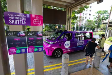 Singapore, Sun Xueling, Punggol, autonomous shuttle service, kenderaan ulang-alik pandu sendiri
