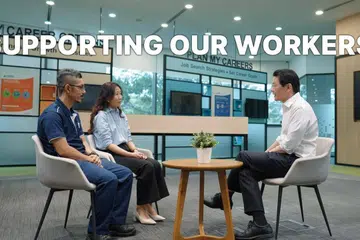 Perdana Menteri, Encik Lawrence Wong, berkongsi bahawa pemerintah akan melakukan lebih banyak lagi untuk menyokong pekerja rakyat Singapura di tengah-tengah perubahan teknologi yang pesat, persekitaran luaran yang tidak menentu.