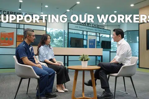 Perdana Menteri, Encik Lawrence Wong, berkongsi bahawa pemerintah akan melakukan lebih banyak lagi untuk menyokong pekerja rakyat Singapura di tengah-tengah perubahan teknologi yang pesat, persekitaran luaran yang tidak menentu.