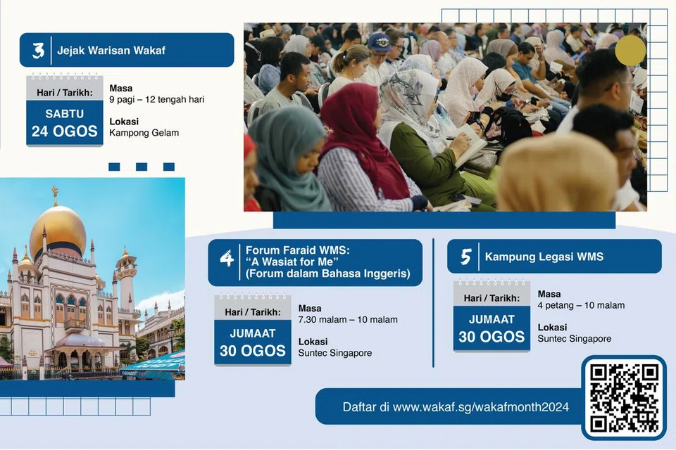 Antara kegiatan yang bakal diadakan sempena Bulan Wakaf. 