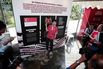VERSI BARU: Menteri Kebudayaan, Masyarakat dan Belia, Cik Grace Fu, umumkan Lagu Kebangsaan akan dikemaskini. - Foto BH oleh KELVIN CHNG
