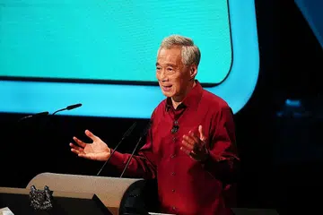 Perdana Menteri, Encik Lee Hsien Loong, dalam ucapannya di Rapat Hari Kebangsaan 2022