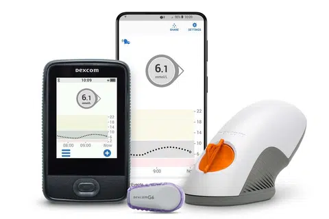 Sistem pemantauan glukosa secara berterusan (CGM) berfungsi untuk meneliti kadar gula pesakit. 
