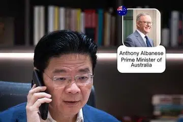 Perdana Menteri, Encik Lawrence Wong telah berbual dengan rakan sejawatnya dari Australia, Encik Anthony Albanese di Canberra, Australia pada 23 Mac. 